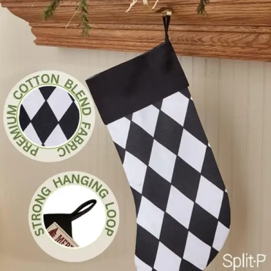 Split P Harlequin Stocking Set of 2 image {2}