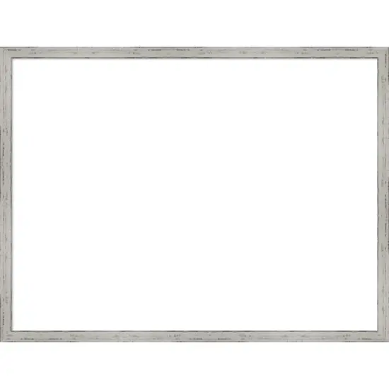 Amanti Art Shiplap White Narrow Framed Dry Erase Magnetic Board image {11}