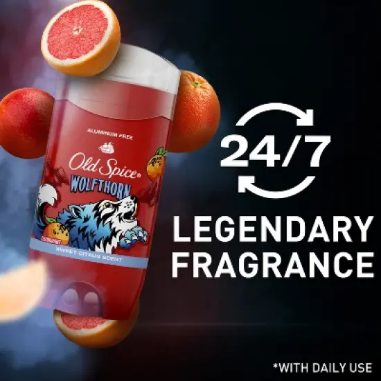 Old Spice Wolfthorn Scent Deodorant for Men - Aluminum-Free 3oz image {3}