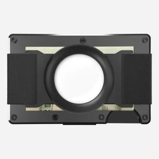 Ridge AirTag Cash Strap - Black image {1}