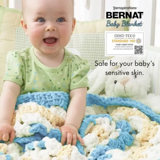 Bernat Baby Blanket Big Ball Yarn 24 Pack-Baby Sand image {3}