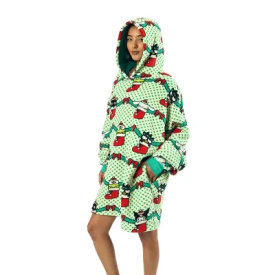 Hello Kitty & Friends Christmas Character Stockings Green Hoodie Wearable BlanketOSFA image {5}