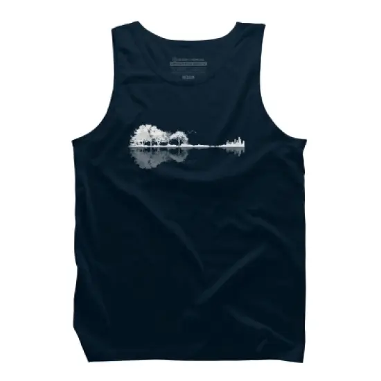 Men's Design By Humans Nature Guitar By Maryedenoa Tank Top image {7}