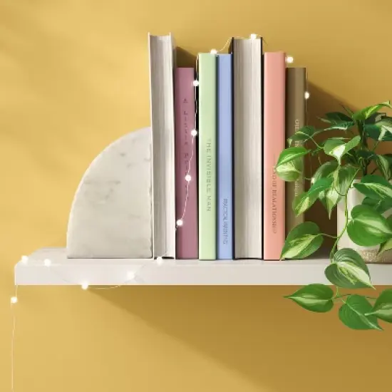 Cracked Orb Fairy String Lights White - Room Essentials&trade;: LED Indoor Decor, USB & Battery Powered, 14ft Length image {1}