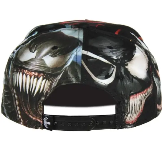 Marvel Comics Venom Sublimated All Over Print Snapback Hat Cap NEW Black image {4}