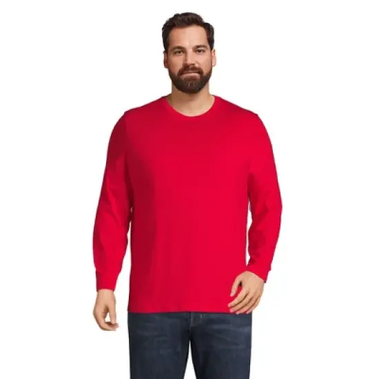 Lands' End Men's Super-T Long Sleeve T-Shirt image {10}