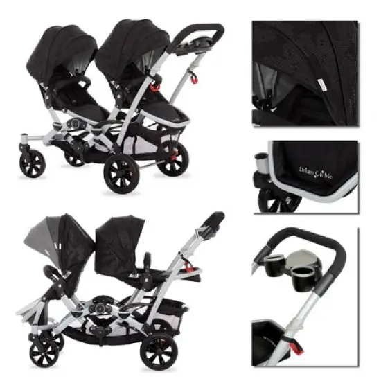 Dream On Me Track Tandem Stroller- Face To Face Edition image {5}