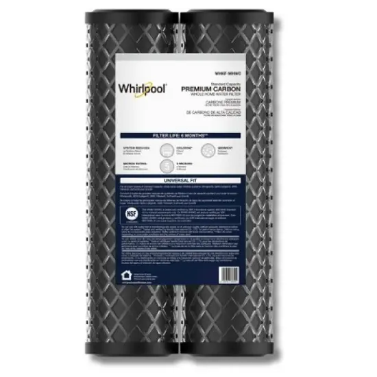 Whirlpool 10" x 2.5" Carbon Wrap Whole House Water Filter, 5-Micron, NSF Certified, WHKF-WHWC image {4}