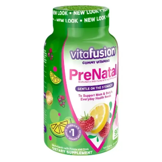 Vitafusion PreNatal Multivitamin Dietary Supplement Gummies - Lemon & Raspberry Lemonade - 90ct image {1}