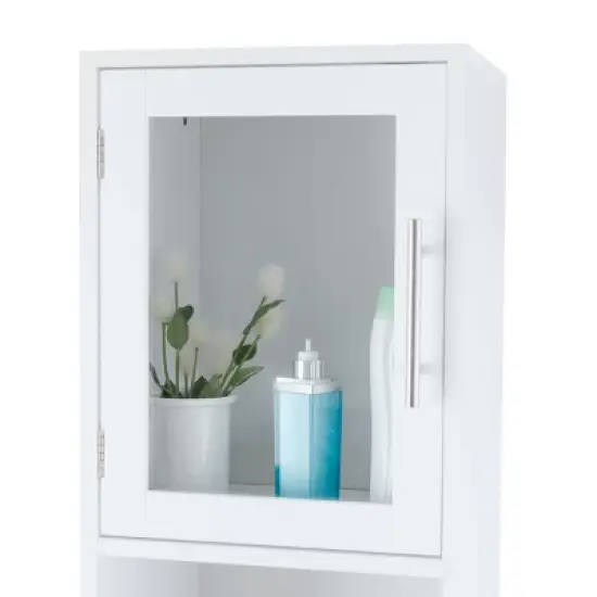 Costway 71" Bathroom Tall Tower Storage Cabinet Organizer Display Shelves Bedroom image {2}