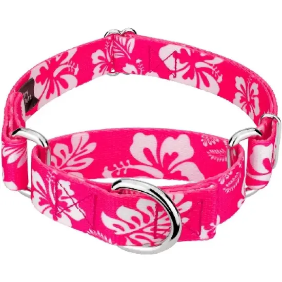 Country Brook Petz - Pink Hawaiian Martingale Dog Collar image {5}