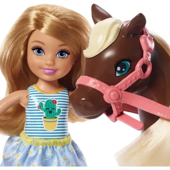 Barbie Club Chelsea Doll and Brown Pony image {2}