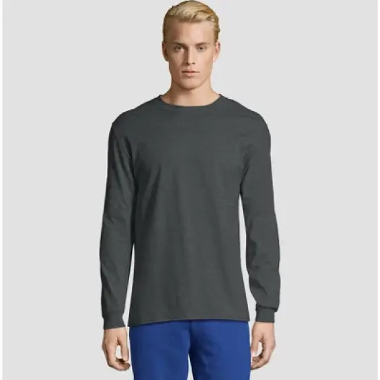 Hanes Men's Long Sleeve Beefy T-Shirt image {4}