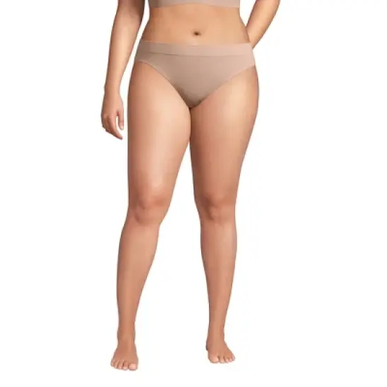 Lands' End Women's Seamless Mid Rise High Cut Brief Underwear - 3 Pack image {3}