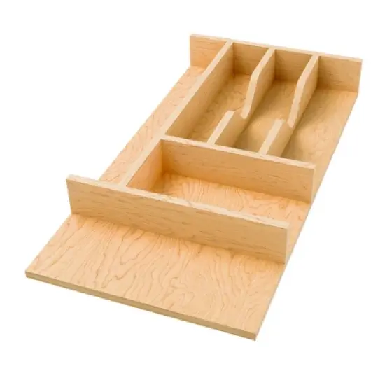 Rev-A-Shelf Natural Maple Right Size Utensil Insert Home Storage Kitchen Organizer 7 Compartment Drawer Accessory image {6}