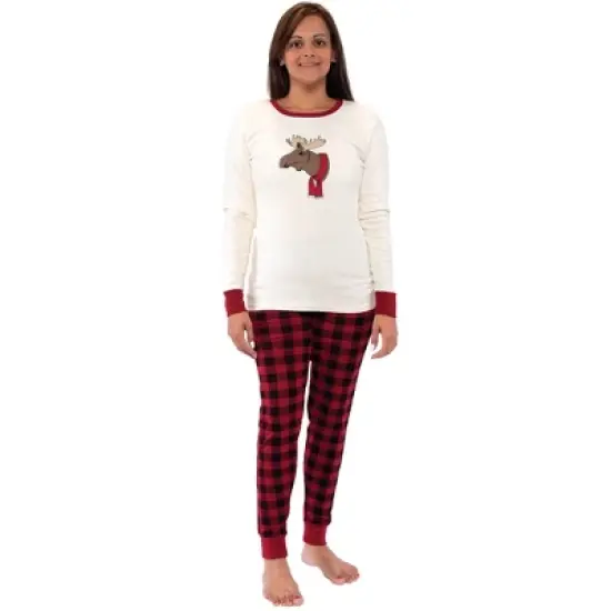Touched by Nature Womens Unisex Holiday Pajamas, Moose image {3}