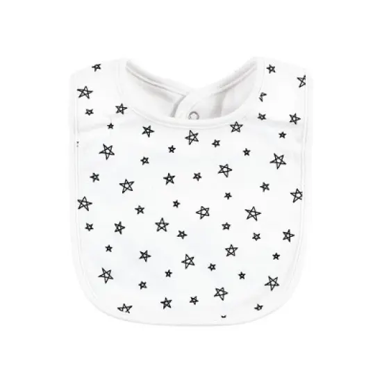 Hudson Baby Infant Boy Cotton Bibs, Mom Dad Moon And Back, One Size image {5}