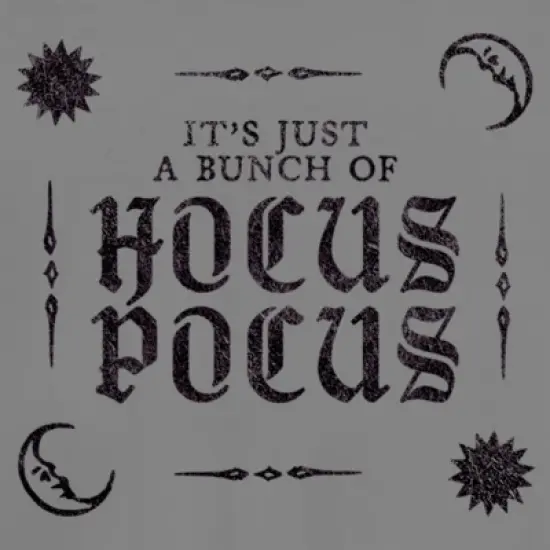 Junior's Hocus Pocus It's Just a Bunch Text T-Shirt image {1}