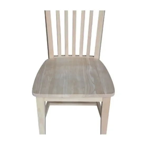 Set of 2 Tall Mission Chairs - International Concepts image {6}