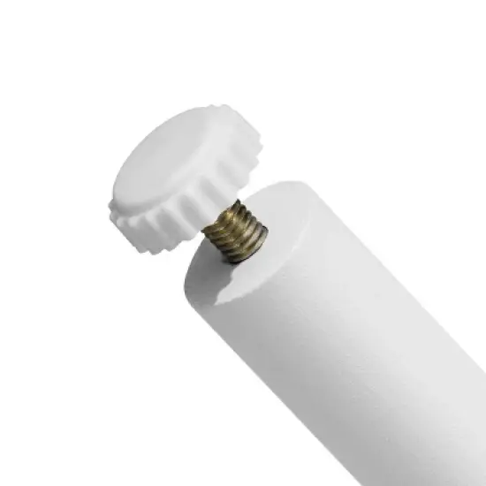 Aluminum Outdoor Square Side Table with Adjustable Feet White - Crestlive Products image {6}