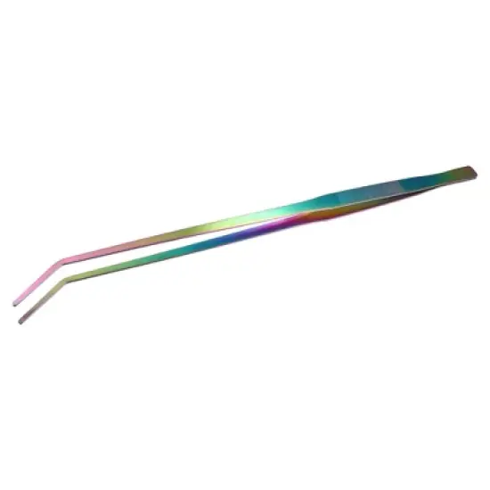 Unique Bargains Aquarium Tweezers Stainless Steel Tweezers for Plants Pets Multicolored 1Pcs image {7}