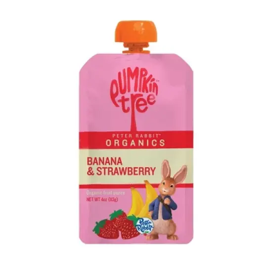 Peter Rabbit Organics Banana & Strawberry - 4oz image {7}
