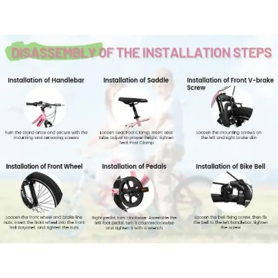 Gulches 20 inch Children's Bicycle, Shock Absorbing Front Fork, 21 - Speed, V - brakes, Mountain Tire, Boys and Girls Kids Bike for Outdoor Adventure image {8}