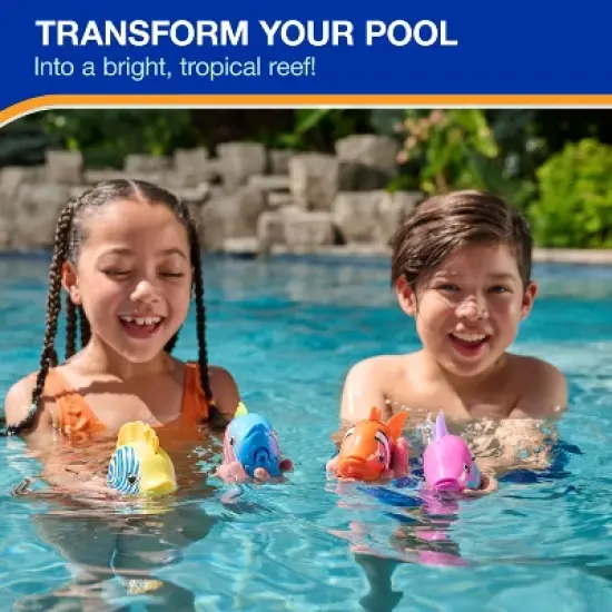 Swimways Rainbow Reef Fish, Guppie Goldberg: Dive Toy for Kids, Ages 5+ image {3}