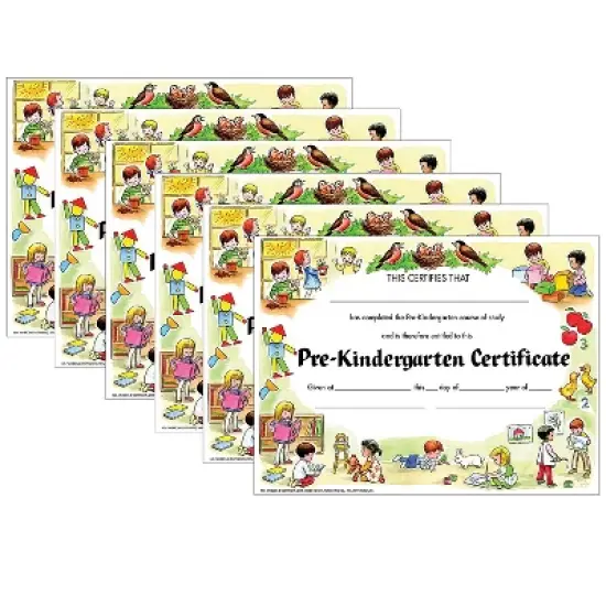 Hayes Publishing Pre-Kindergarten Certificate 30/Pack 6 Packs (H-VA199CL-6) image {2}
