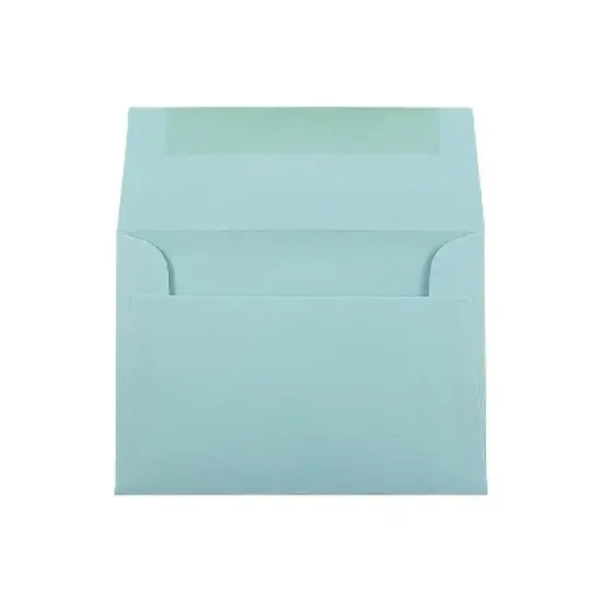 JAM Paper 4Bar A1 Invitation Envelopes 3.625 x 5.125 Aqua Blue 5157439 image {1}