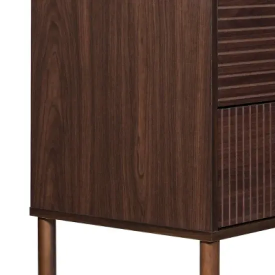 Merk 2 Drawer Nightstand - Sango image {4}