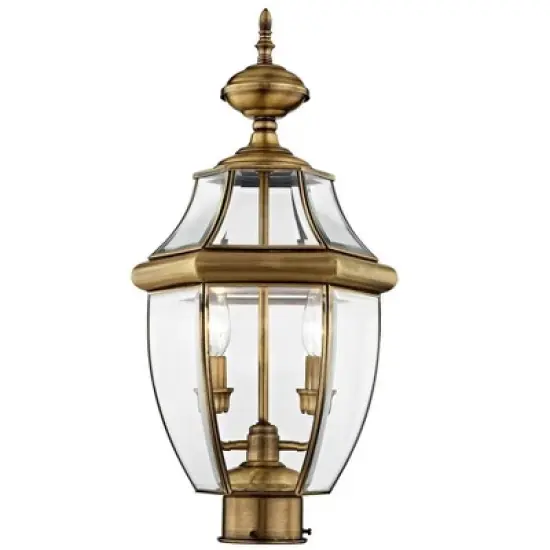 Livex Lighting Monterey 2 - Light Lantern in  Antique Brass image {2}