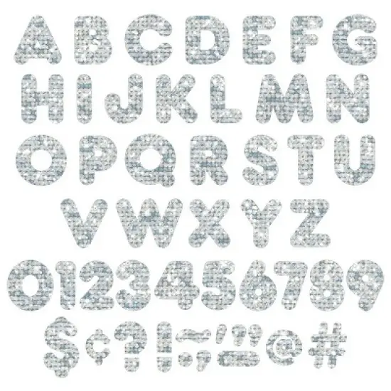 TREND Silver Sparkle 4" Casual UC Ready Letters&reg; image {2}