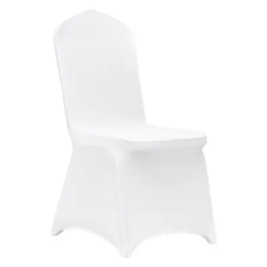 VEVOR Stretch Spandex Folding Chair Covers, Universal Fitted Chair Cover, Removable Washable Protective Slipcovers, (12PCS White) image {8}