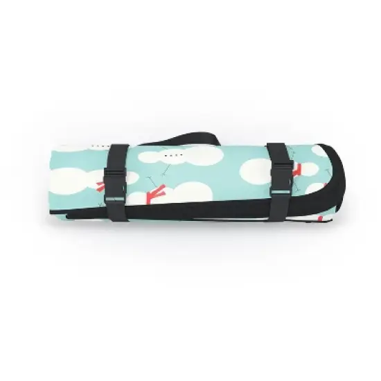 Allyson Johnson Cute Snowmen Picnic Blanket -Deny Designs image {1}