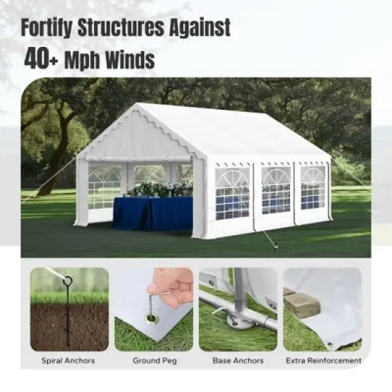 Captiva Designs Heavy-Duty Outdoor Party Tents with Removable Sidewalls - Ideal for Events and Gatherings image {3}