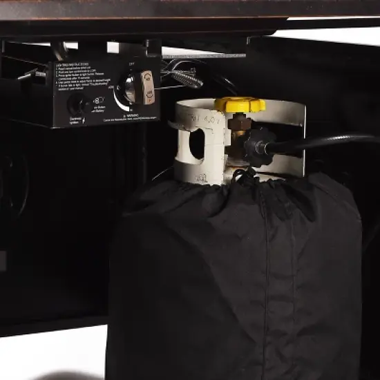 Oakland Living 5pc Deep Seating Swivel Aluminum Outdoor Patio Fire Pit Dining Set with Fire Table with Diamond Pattern Copper image {9}