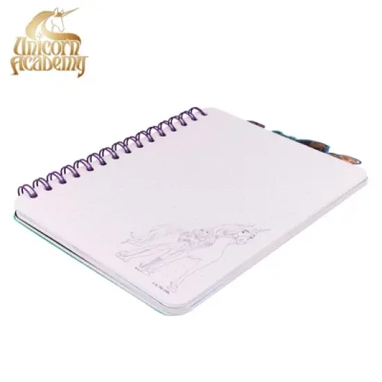 Inkology, LLC Unicorn Academy 4-Tab Spiral Notebook With 160 Dotted Sheets | 6 x 9 Inches image {5}