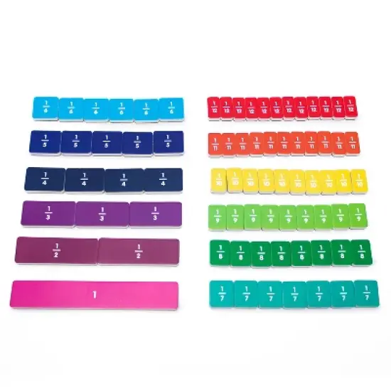 Junior Learning Fraction Bricks, 78 Pieces image {1}