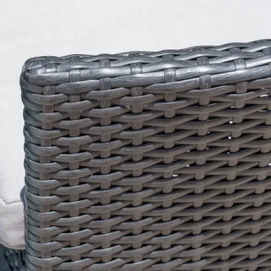 Cedros 5pc Acacia Wood and Wicker Dining Set - Christopher Knight Home image {4}