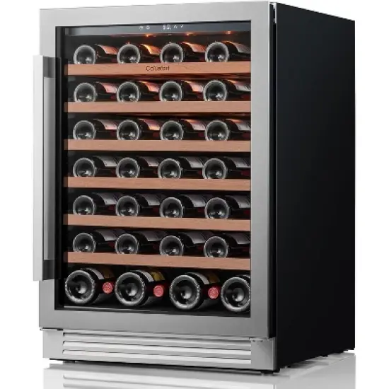 Ca'Lefort 24 Inch Wine Cooler Refrigerator - 54 Bottles Wine Fridge with Glass Door image {1}