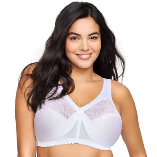 Glamorise Womens MagicLift Original Support Wirefree Bra 1000 White image {5}