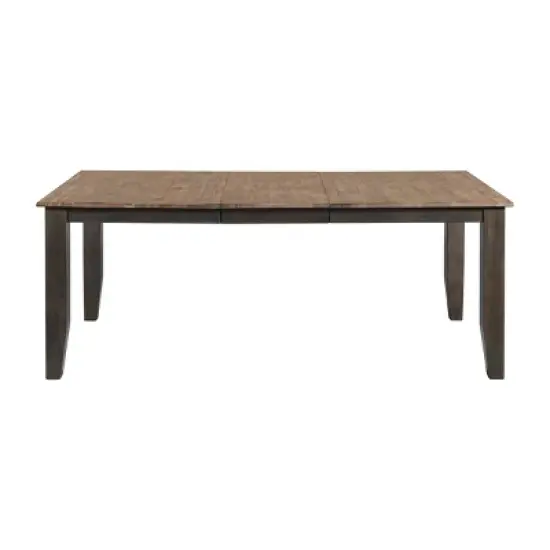 Beacon Self Storing Dining Table Black/Walnut - Intercon image {1}