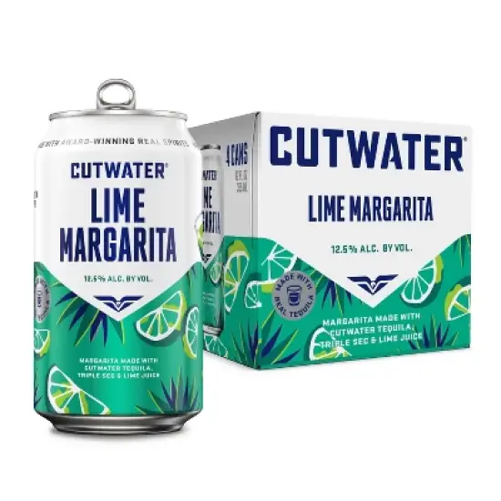 Cutwater Lime Tequila Margarita Cocktail - 4pk/355ml Cans image {12}