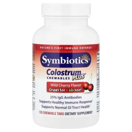 Symbiotics Colostrum Plus&reg; Chewables, Wild Cherry , 120 Chewable Tabs image {4}
