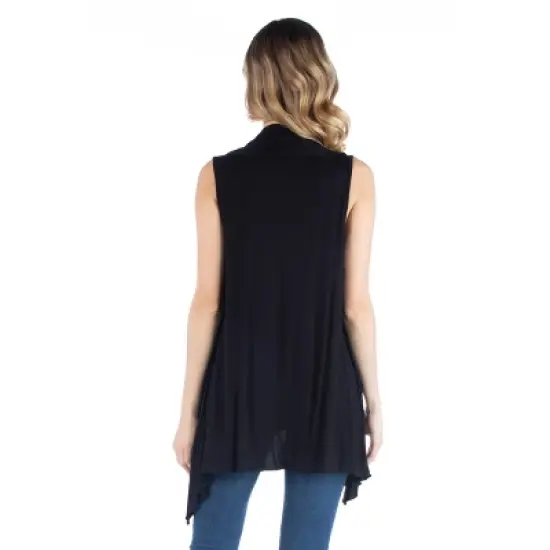 Draped Sleeveless Maternity Cardigan image {2}