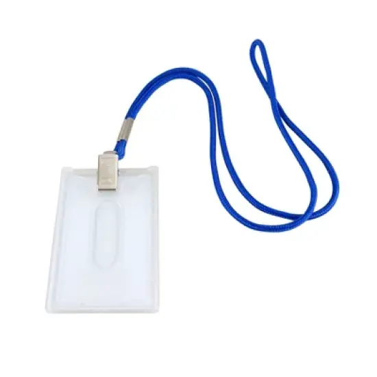 SICURIX Badge Dispensers, Vertical, Translucent, Pack of 25 image {2}