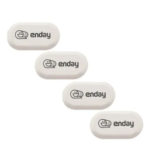 Enday Oval Eraser White, 4 Pack image {6}