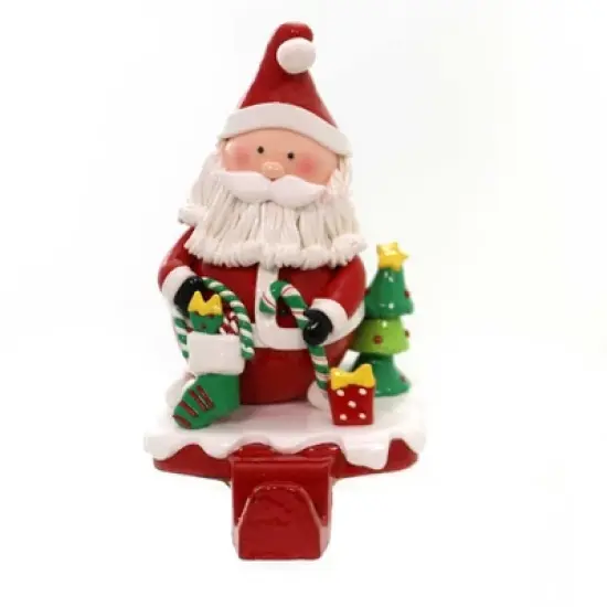 Christmas 6.5 Inch Claydough Stocking Holder Stocking Holder , Presents Holiday Candy Canes (1PC) image {2}