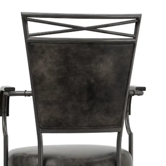 Bridgetown Metal Bar Height Swivel Stool Pewter - Hillsdale Furniture image {9}